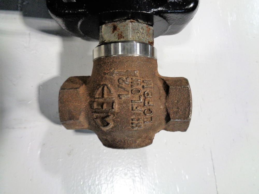 W.E. Anderson Lin-E-Aire Actuated Hi-Flow Control Valve 1/2" NPT w/ Precisor II